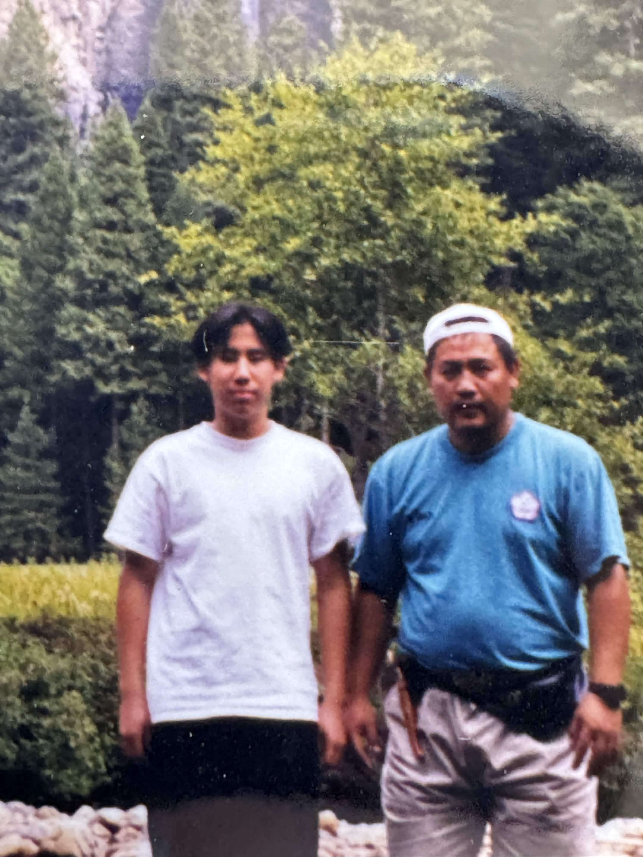 JC and his father, 1996